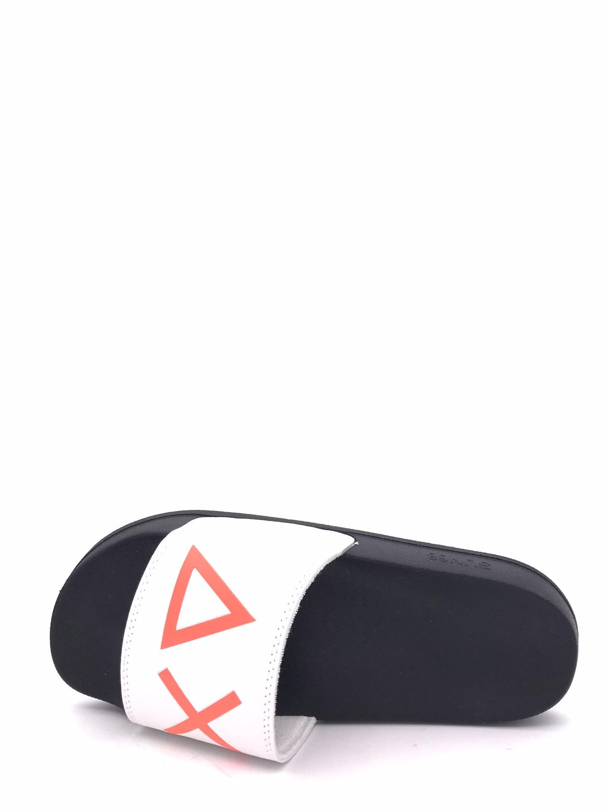 Slippers logo biaca-arancione