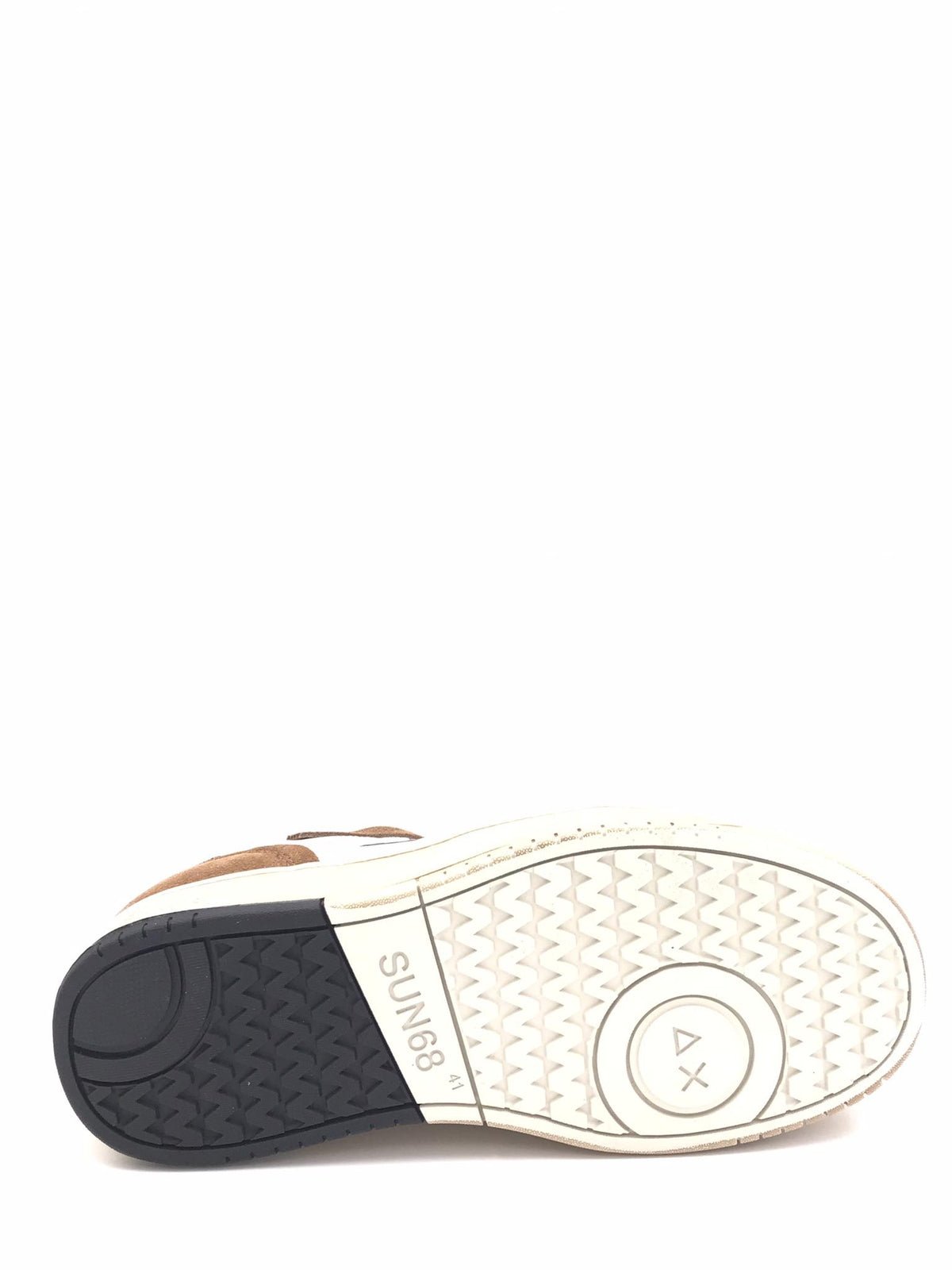 Sneakers Big basket bianca-volpe Z45148 BIANCA-CUOIO SUN 68 