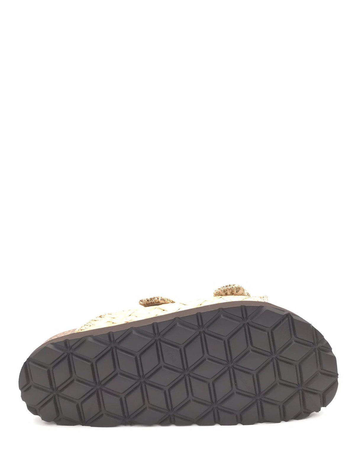 Ciabatte donna Sara raffia beige