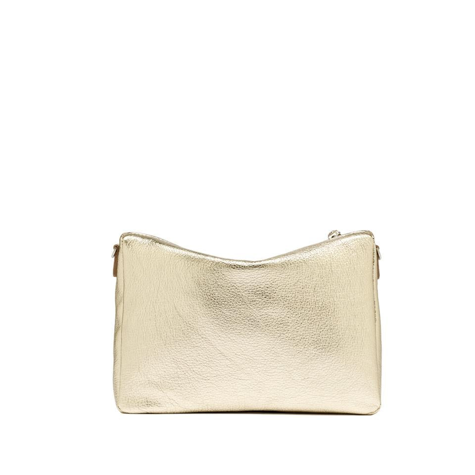 Borsa Nora pouch bottalata light gold BS10225 PLATINO GIANNI CHIARINI 