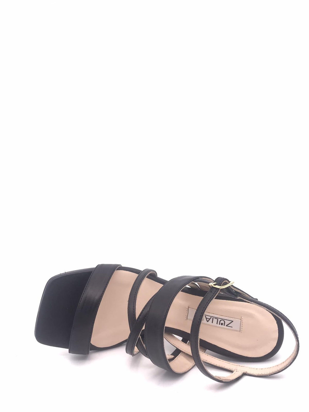 Sandalo Elena in pelle nera 1641 NERO ZULIAN 