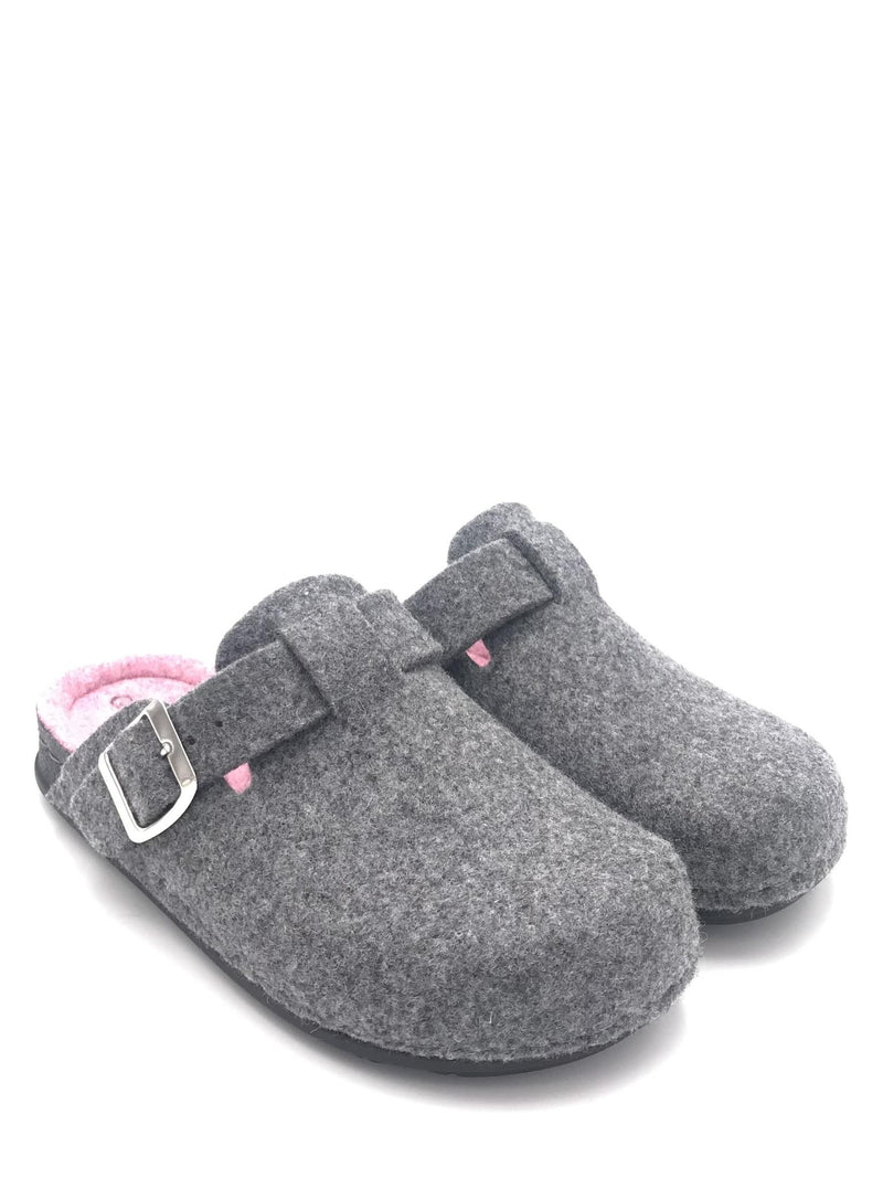 Ciabatta pila lana cotta grigio-rosa CI2972 GRIGIO-ROSA GRUNLAND 