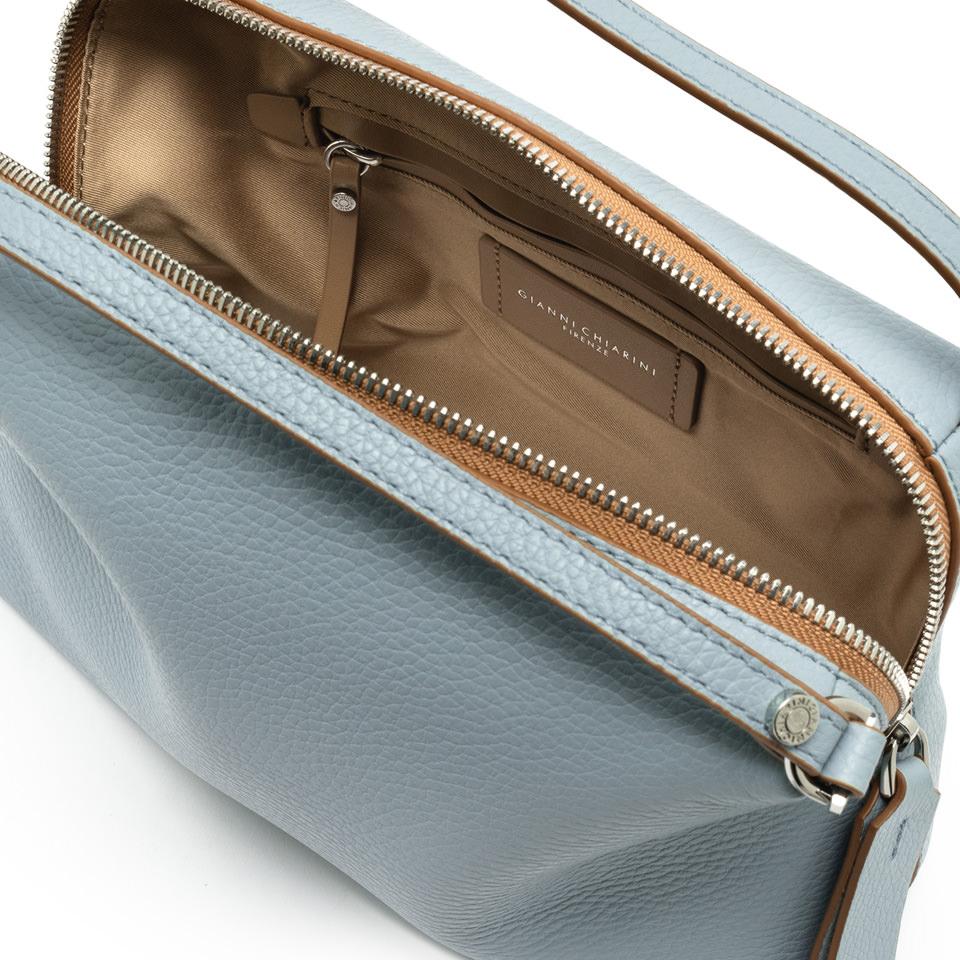 Borsa Alifa pelle bottalata sky BS8148 AZZURRO GIANNI CHIARINI 