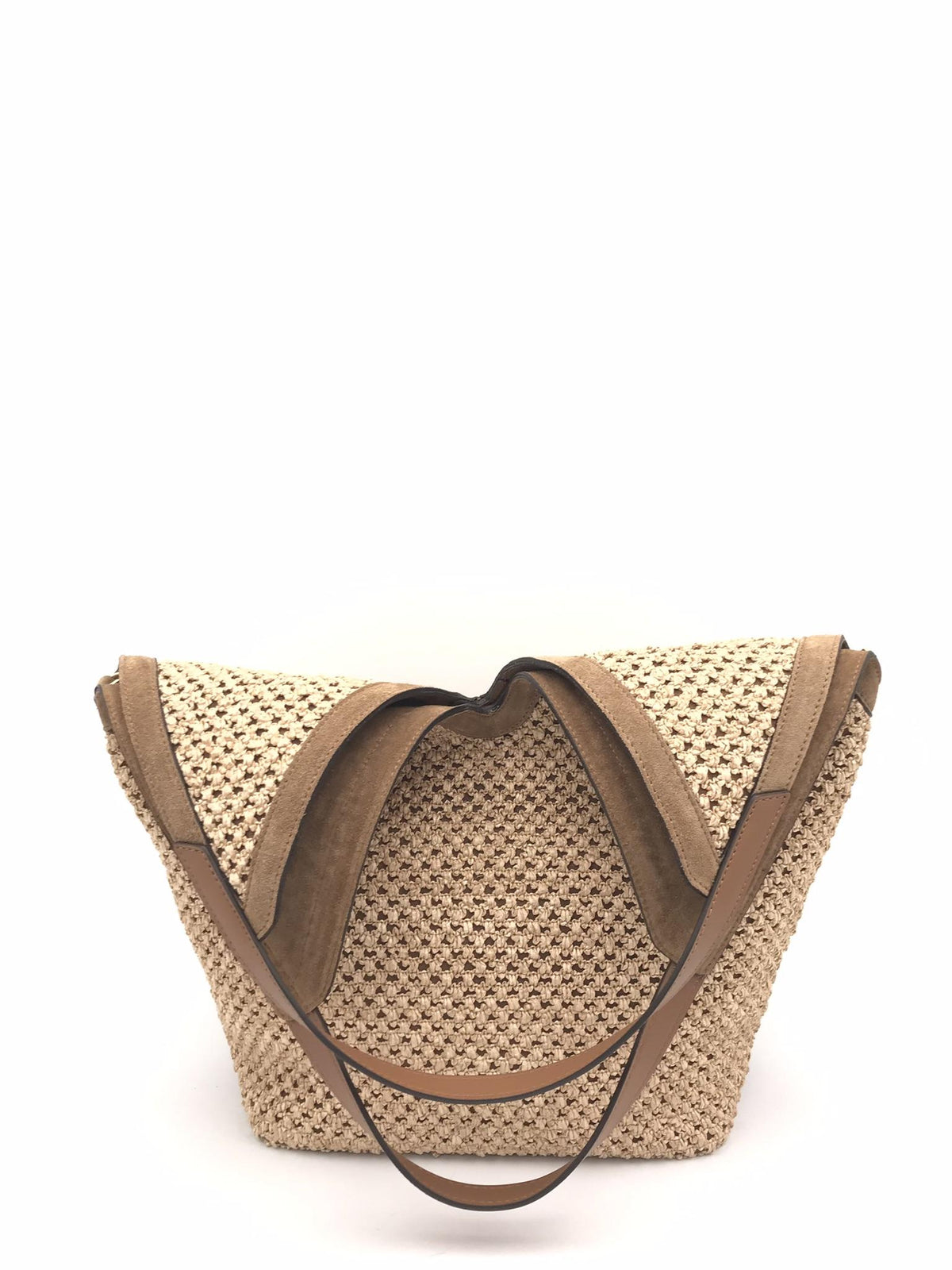Borsa Lysa raffia marrone 3133PT MARRONE LORISTELLA 