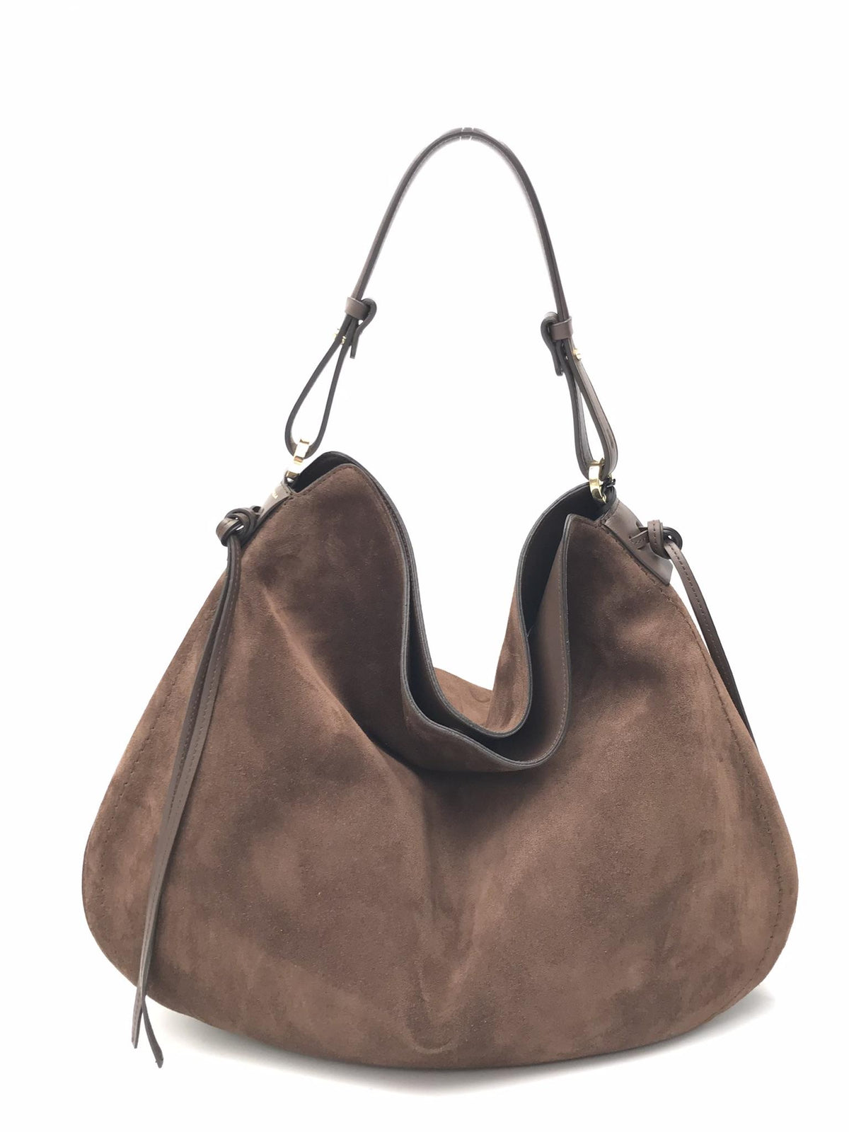 Borsa Carola in camoscio cioccolato 3032CA CIOCCOLATO LORISTELLA 