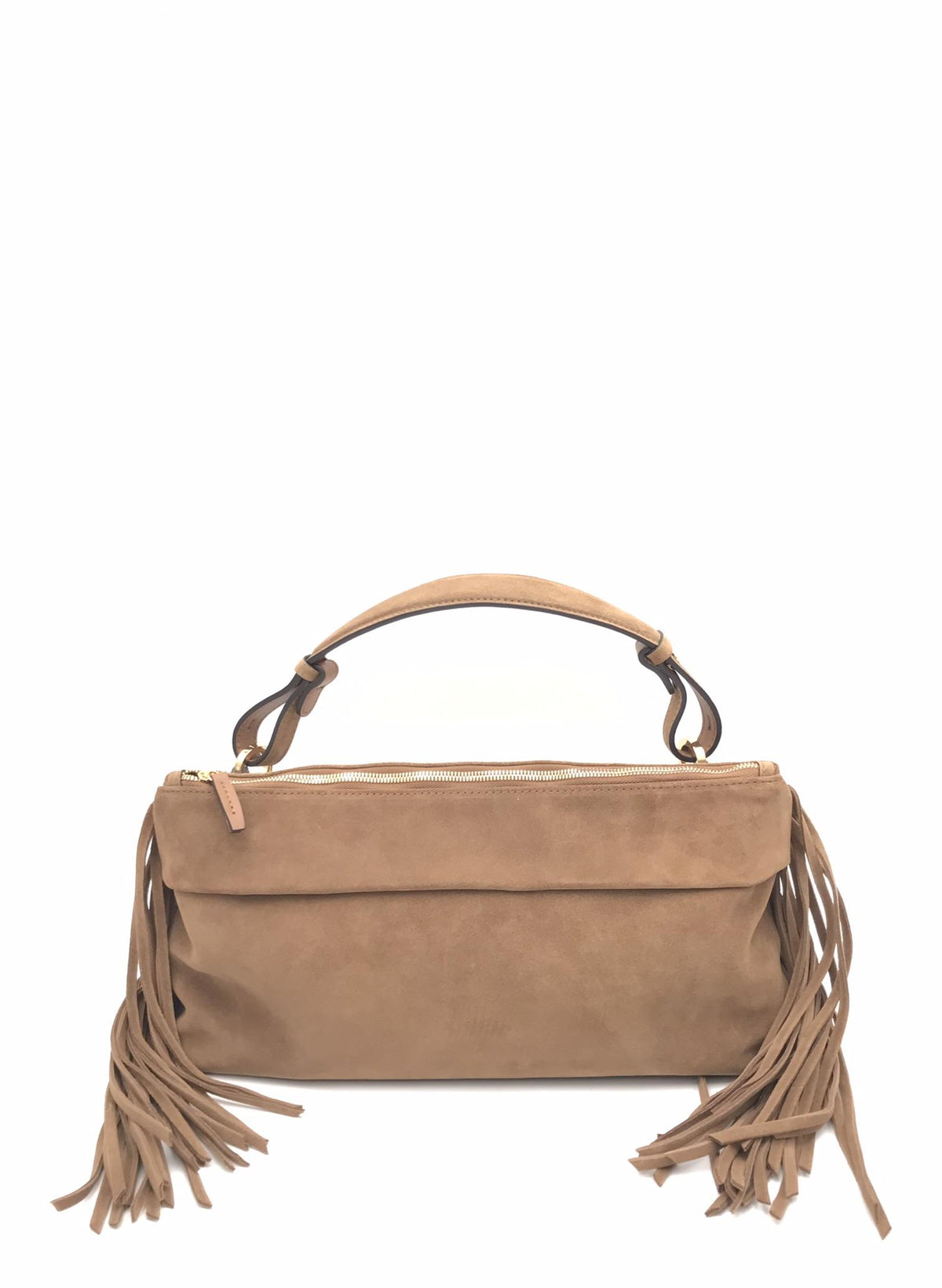 Borsa Isotta con frange marrone 3171CA MARRONE LORISTELLA 