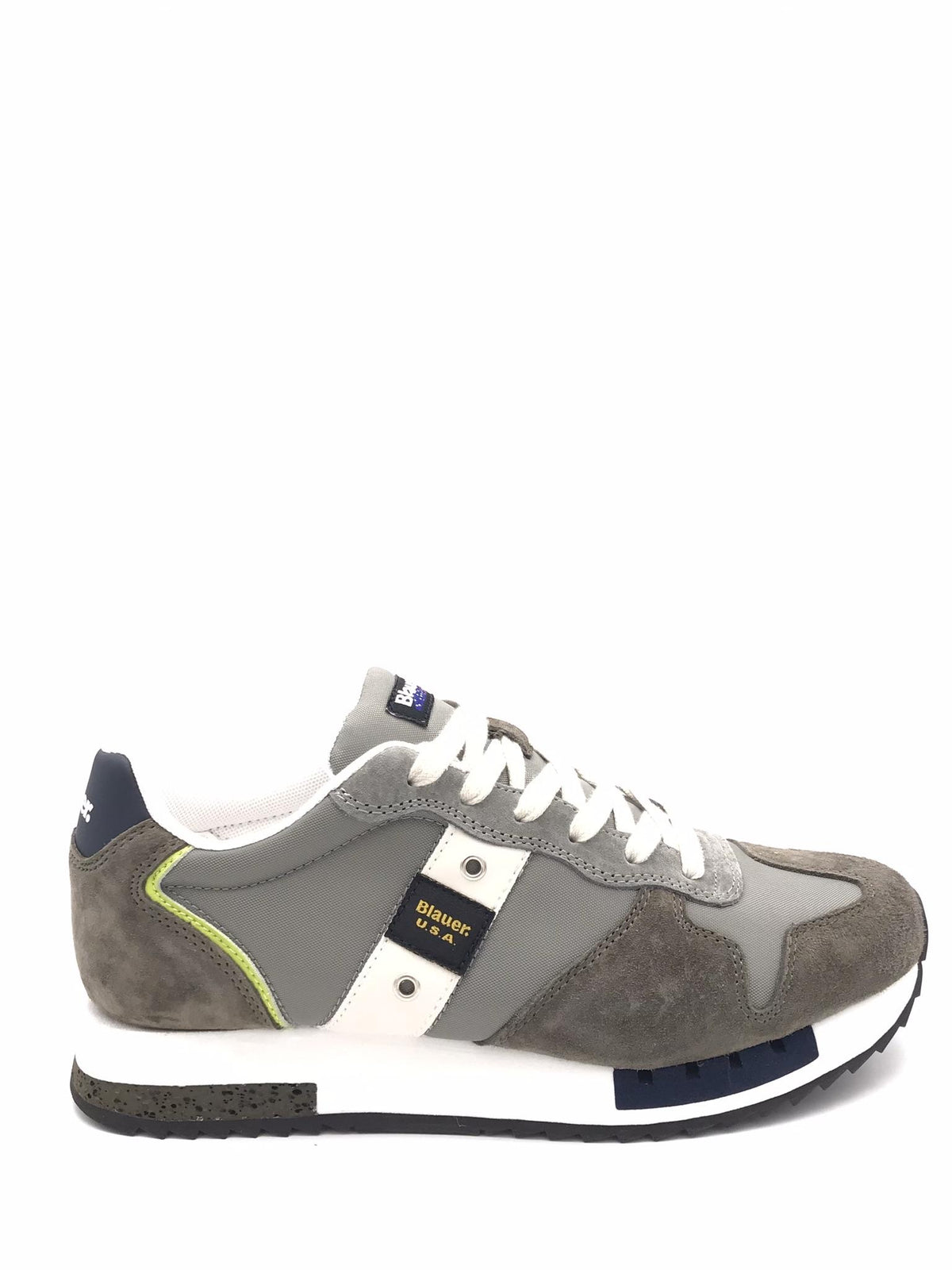 Sneakers uomo  Queens 01 military-gray QUEENS01 NUBMILITARE/GRIGIO BLAUER 