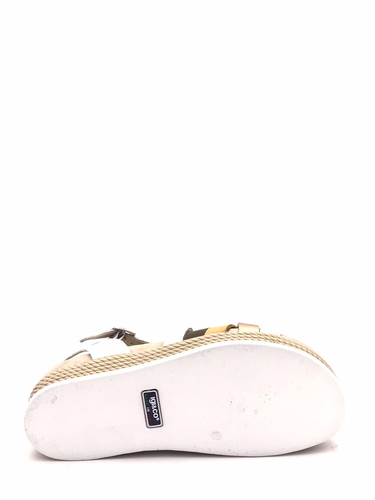 Sandalo donna Delizia bianco-giallo 7669922 BIANCO IGI&CO 