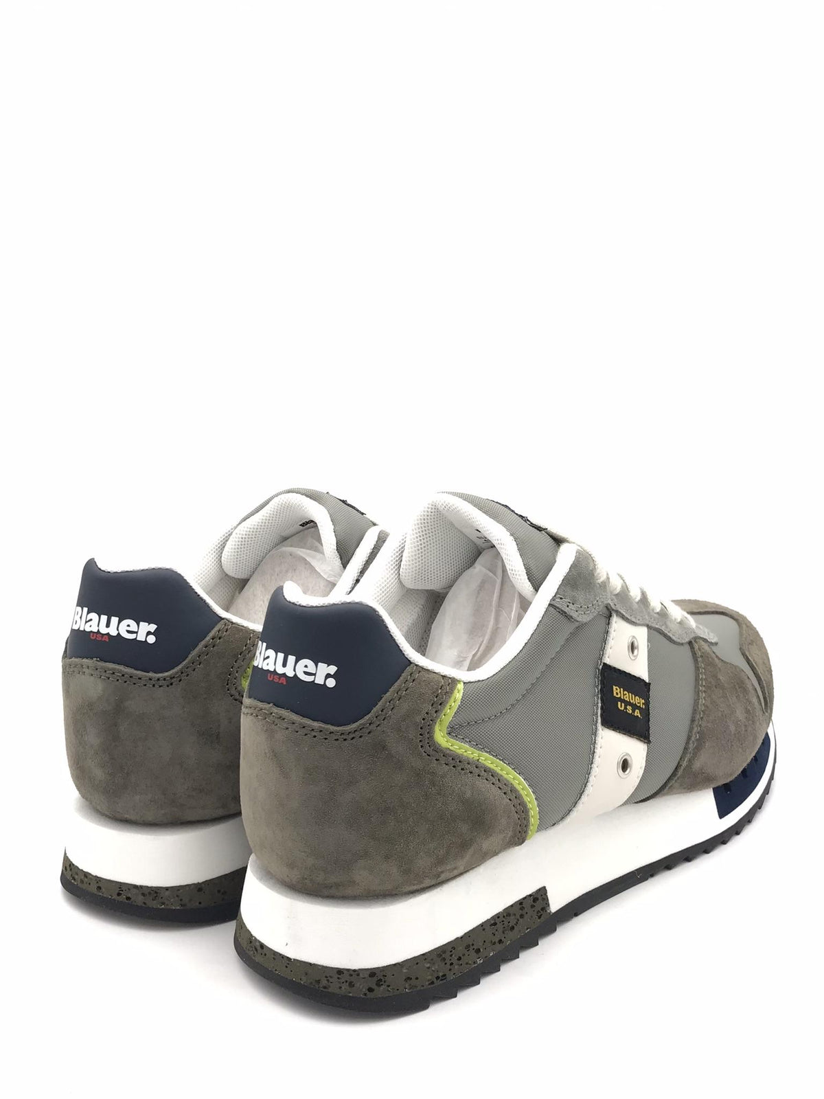 Sneakers uomo  Queens 01 military-gray QUEENS01 NUBMILITARE/GRIGIO BLAUER 