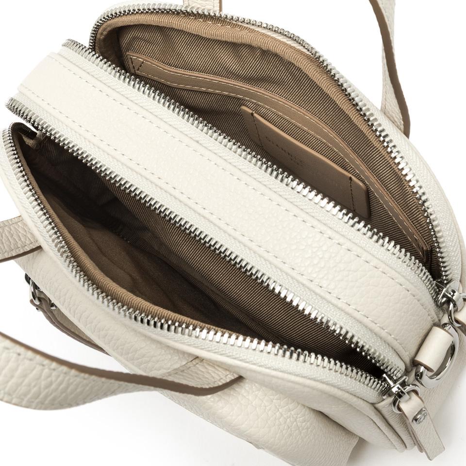 Borsa Carre small in pelle bottalata marble BS11805 LATTE GIANNI CHIARINI 