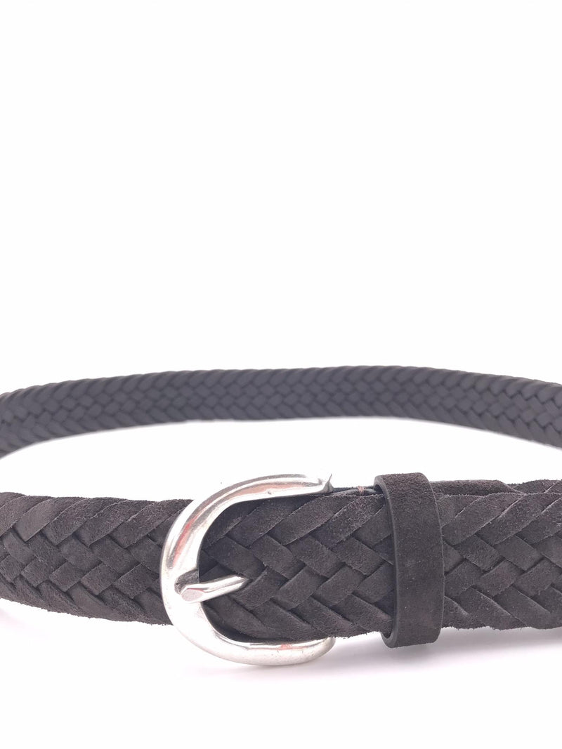 Cintura uomo in crosta moro intrecciata MRF2512C44 TESTA DI MORO MINORONZONI 