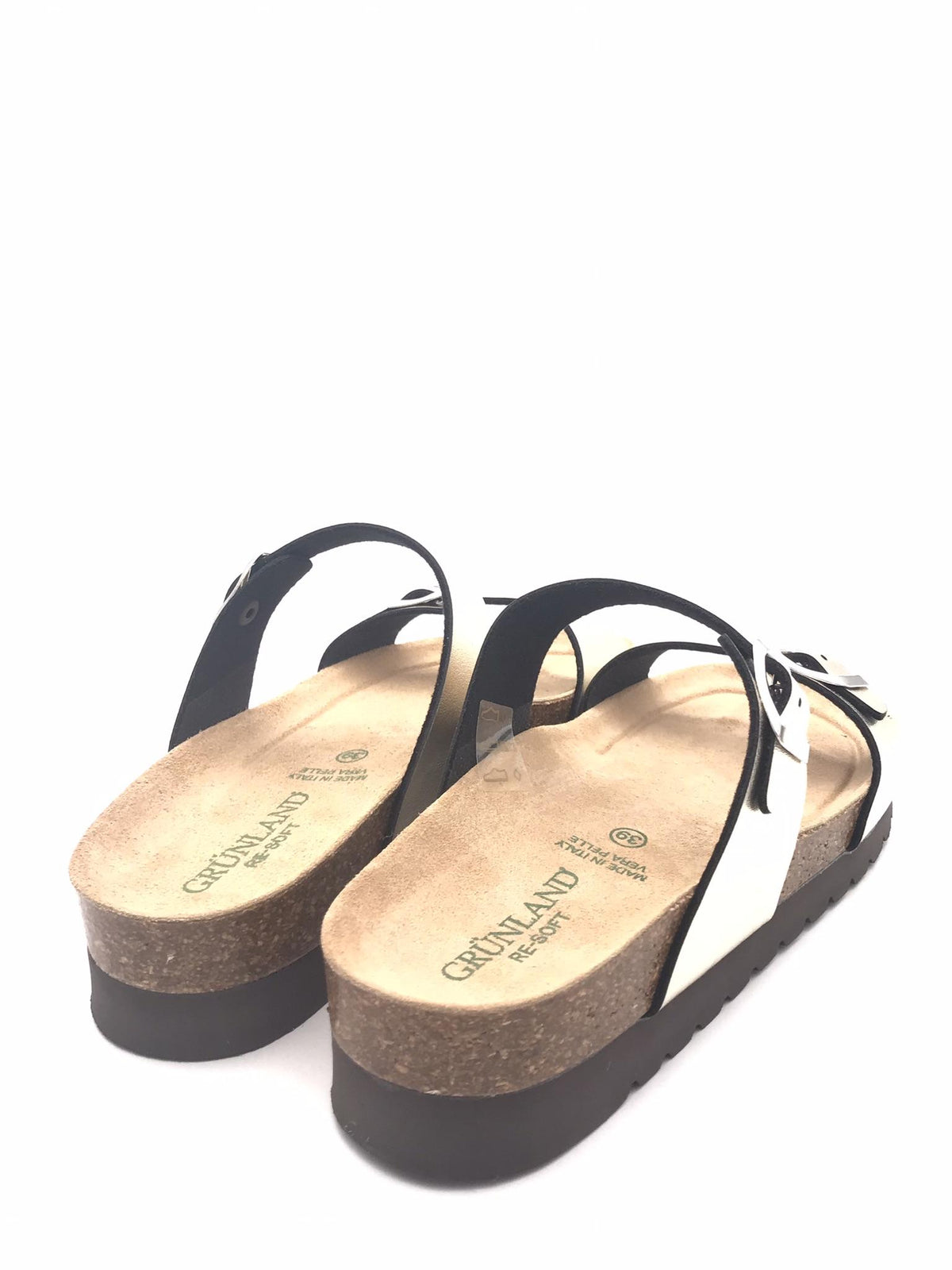 Ciabatta Hola doppia fibbia champagne CB 2434 CHAMPAGNE GRUNLAND 