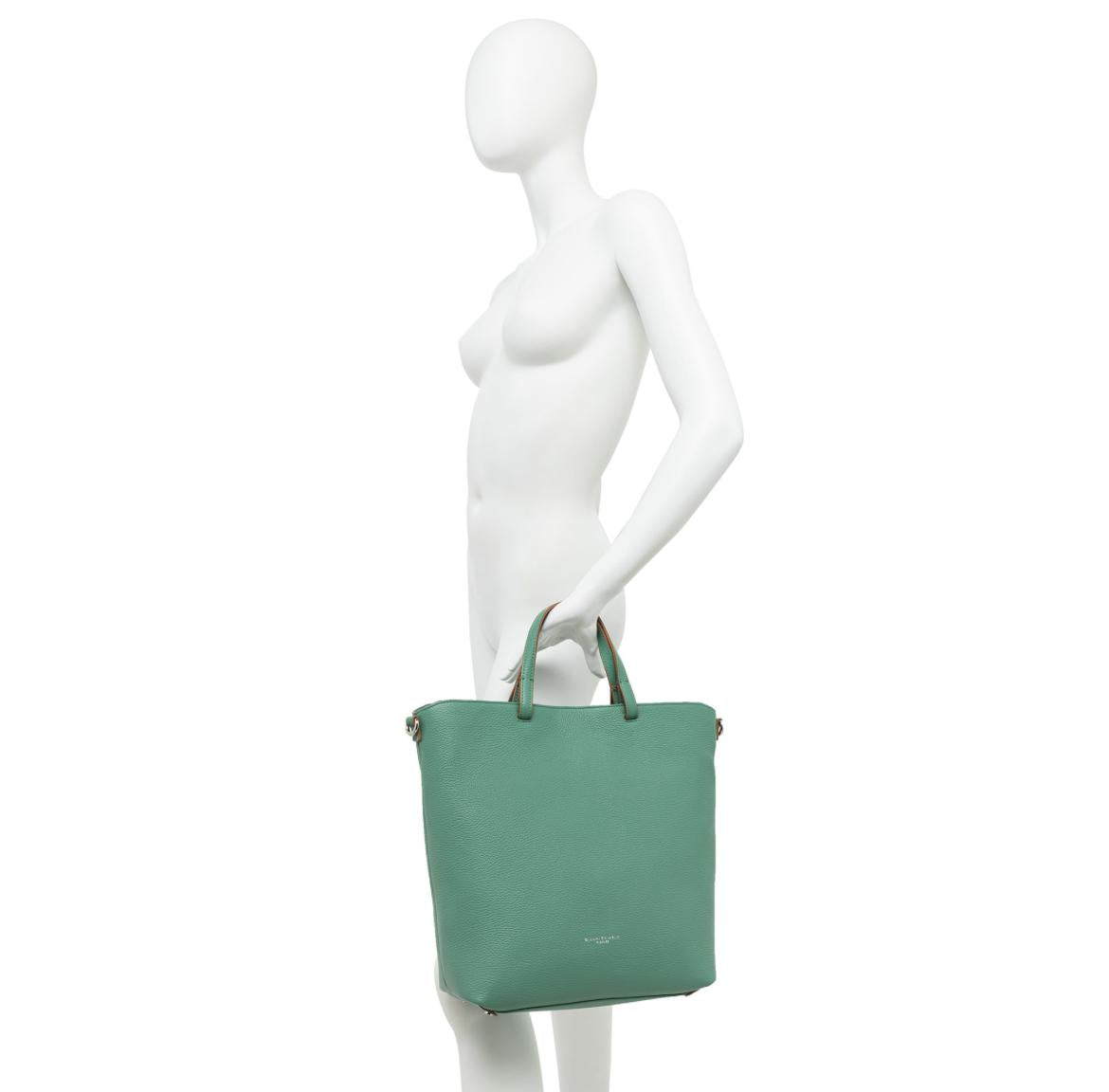 Borsa Aida pelle bottalata marble BS11595 LATTE GIANNI CHIARINI 
