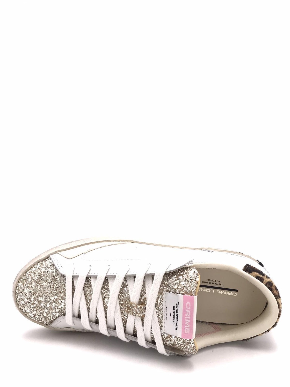 Sneakers donna Distrassed bianca