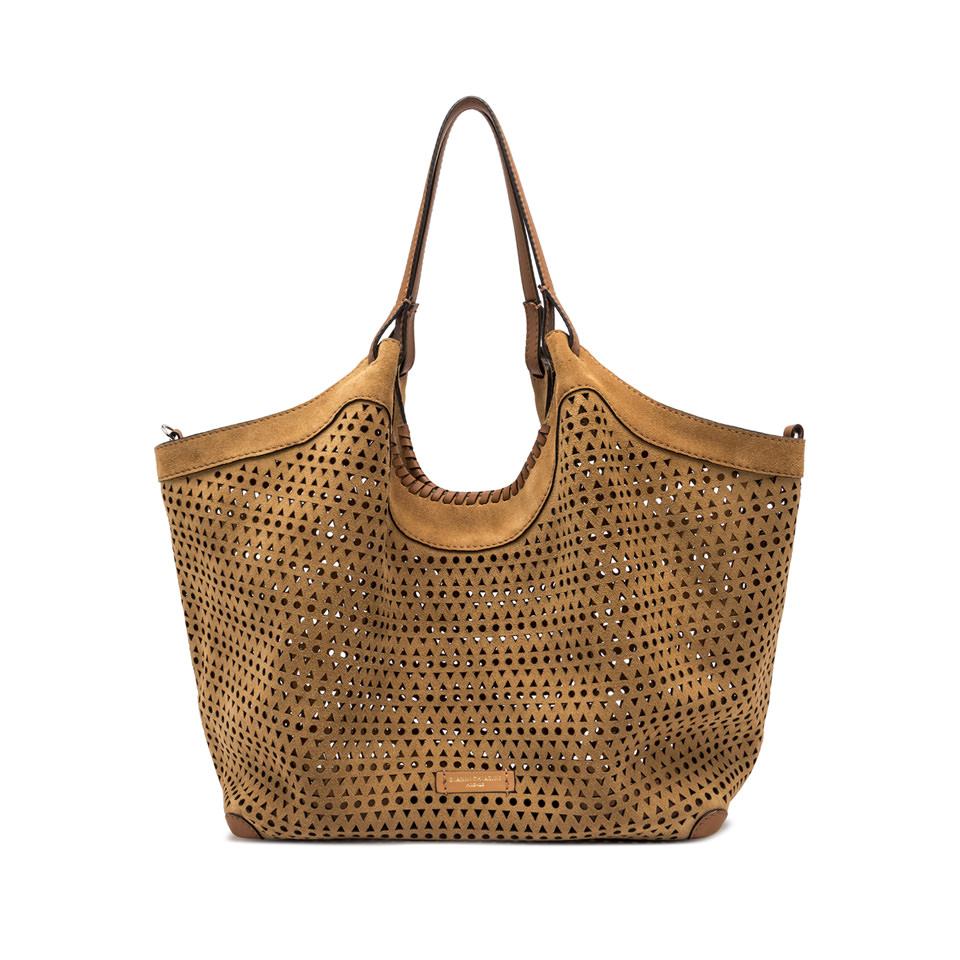 Borsa Dua laserata peanut butter BS11682 CUOIO GIANNI CHIARINI 