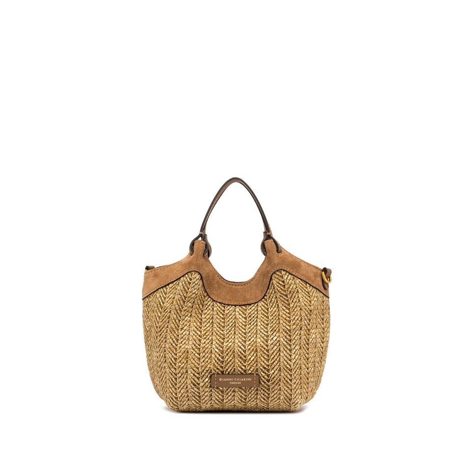 Borsa Dua small in raffia cookie BS12338 PGLSPGCUOIO GIANNI CHIARINI 