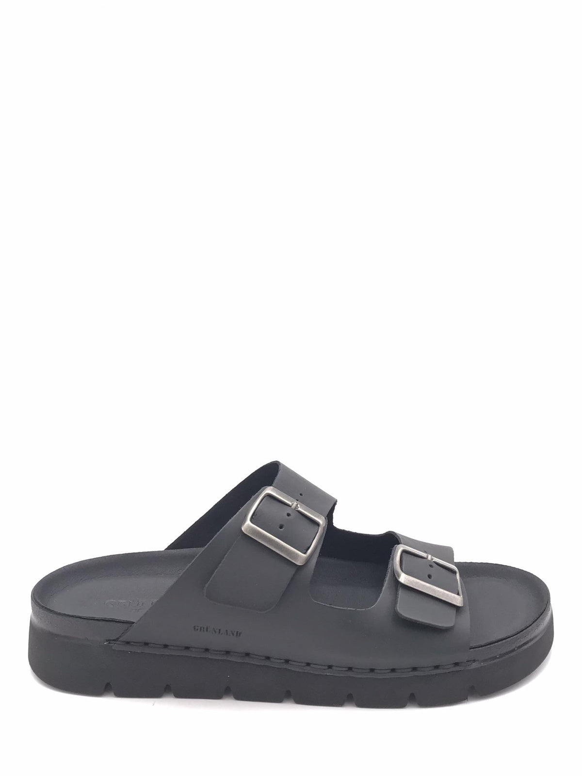 Ciabatta Lero doppia fibbia nera CI 3095 NERO GRUNLAND 