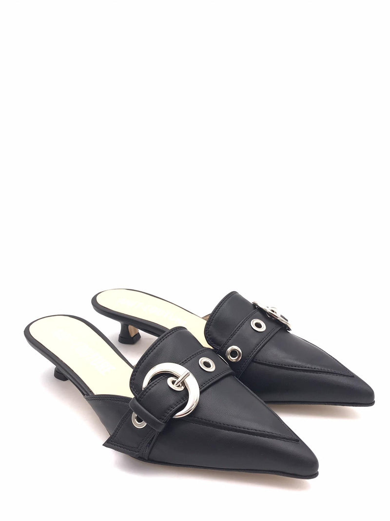 Sabot Anit-couture in pelle nera 101 NERO ZULIAN 