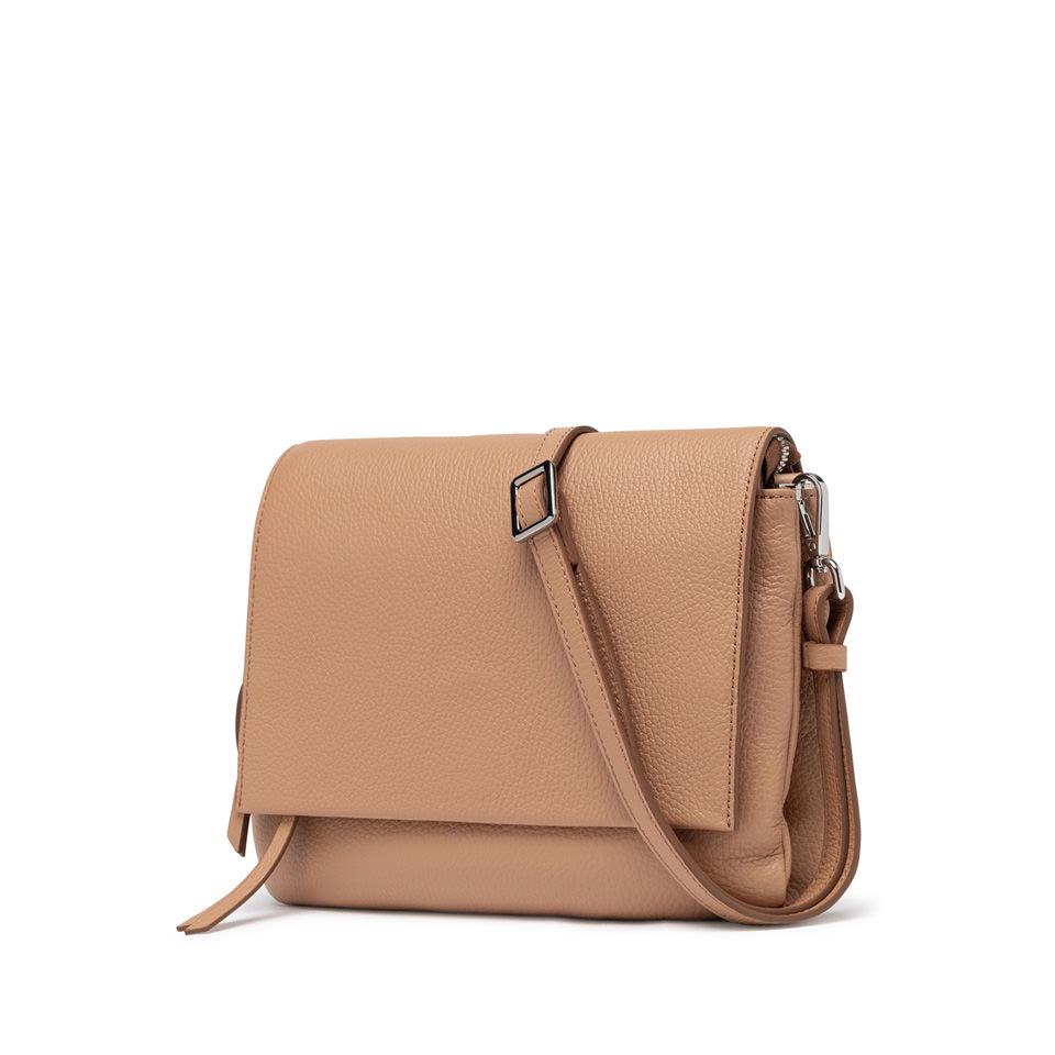 Borsa Three in pelle bottalata clay BS4364 ROSA ANTICO GIANNI CHIARINI 