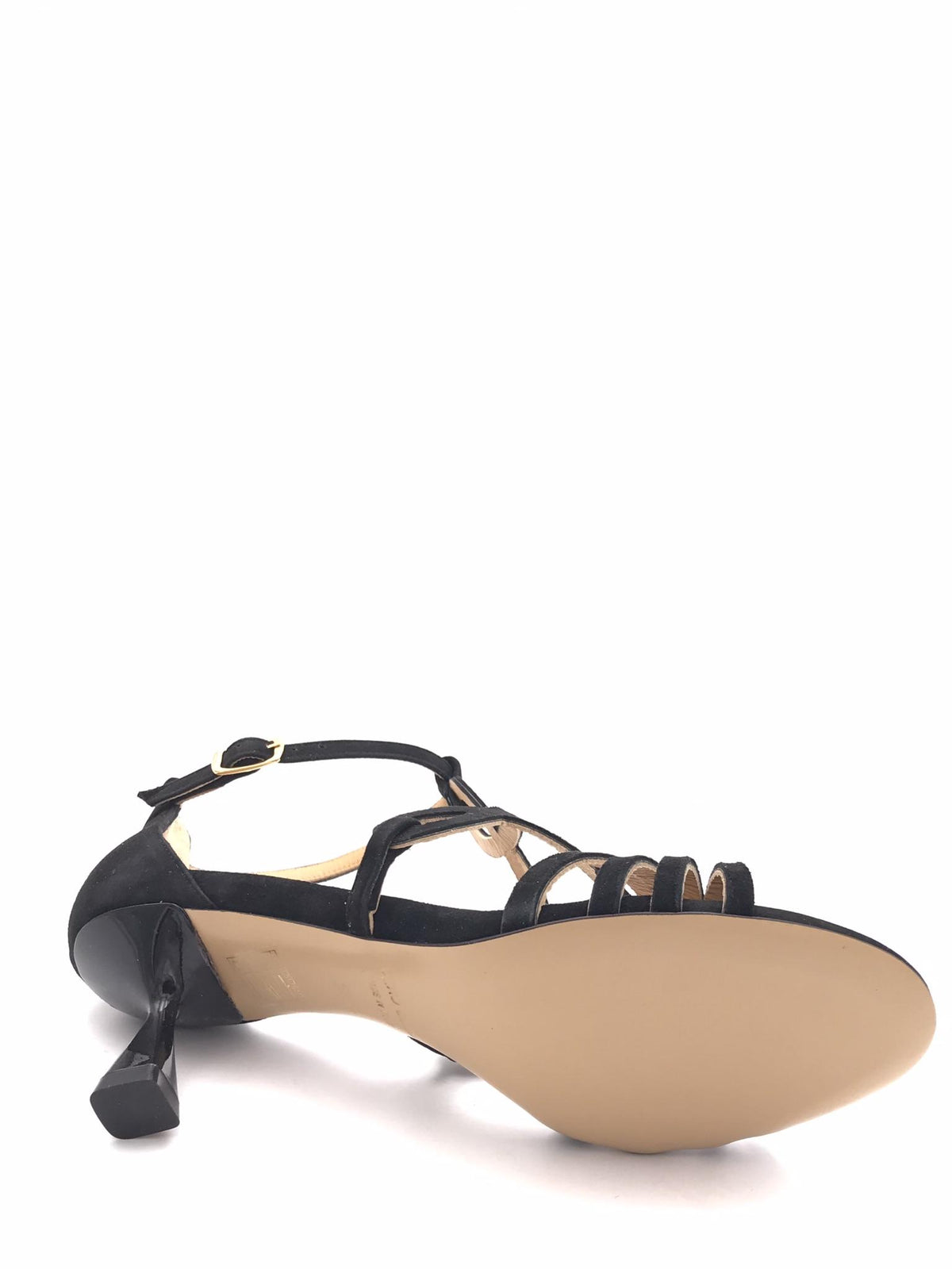 Sandalo Emma in camoscio nero SR442 NERO ZULIAN 