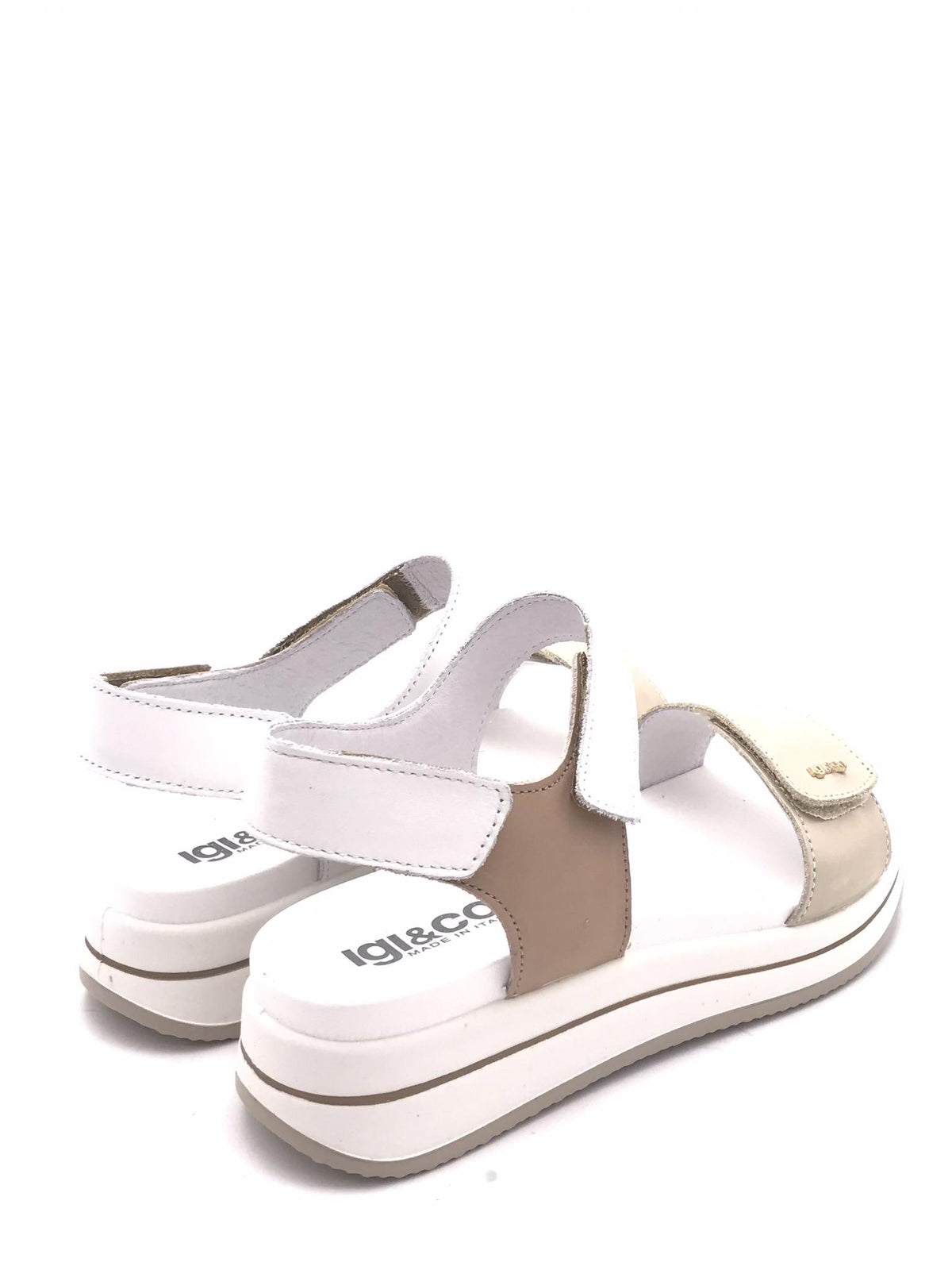 Sandalo Sindy platino-bianco 1174800 PLATINO-BIANCO IGI&CO 