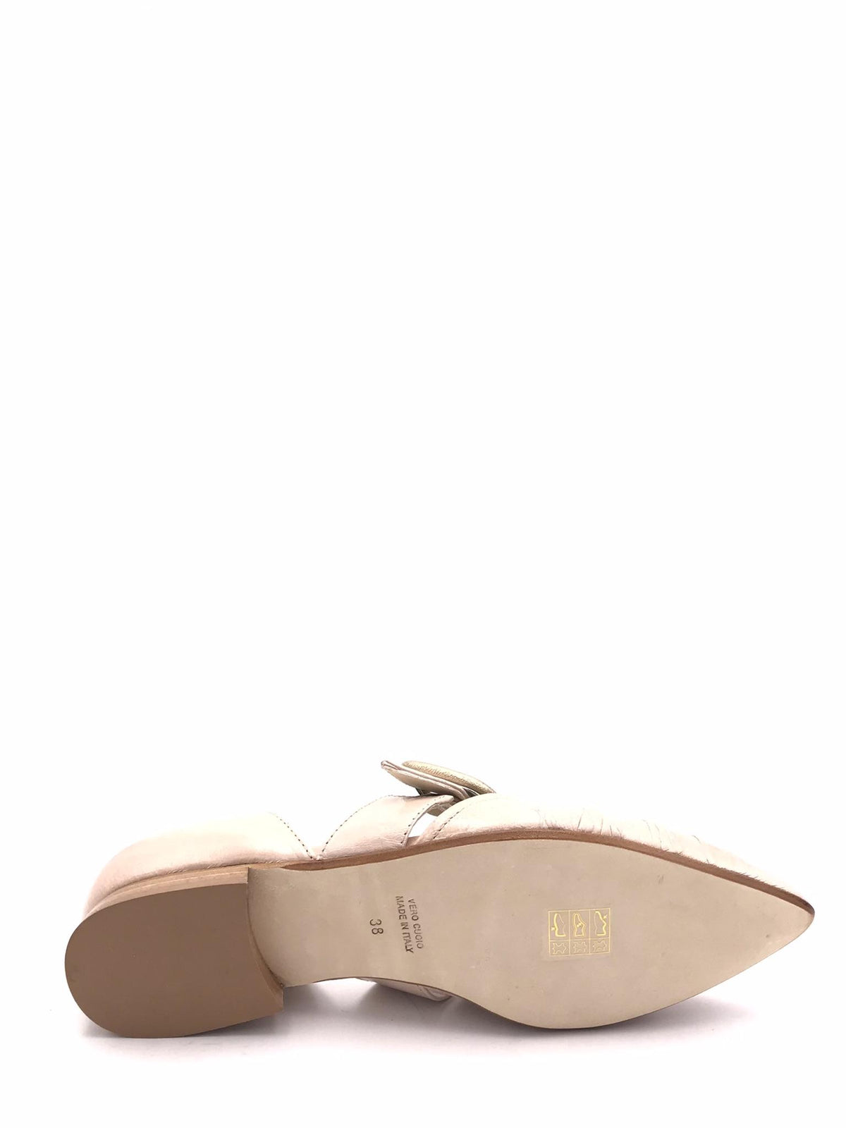 Ballerina punta-tallone in naplak cipria 2687 CIPRIA CATERINA C 
