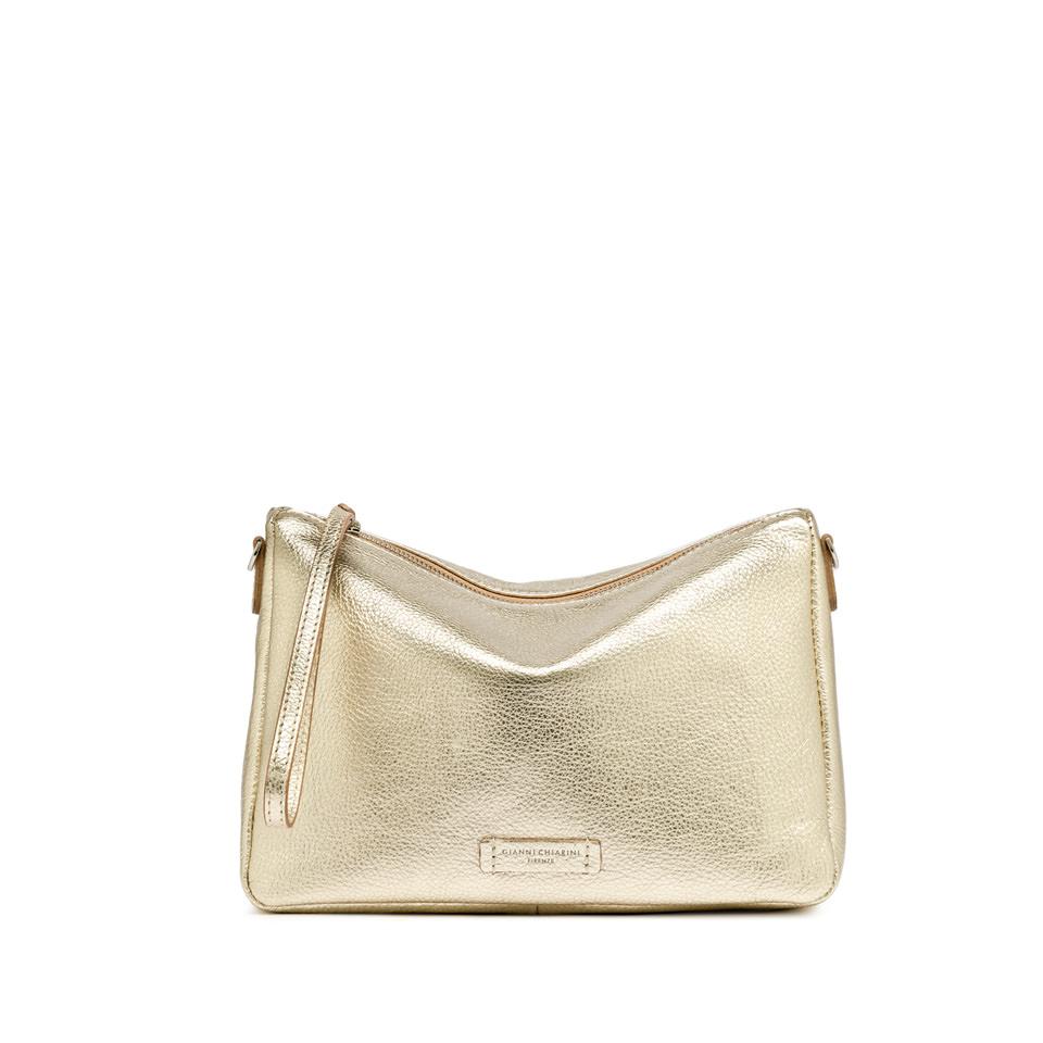 Borsa Nora pouch bottalata light gold BS10225 PLATINO GIANNI CHIARINI 