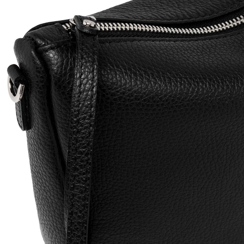 Borsa Nora pouch in pelle bottalata nera BS10225 NERO GIANNI CHIARINI 