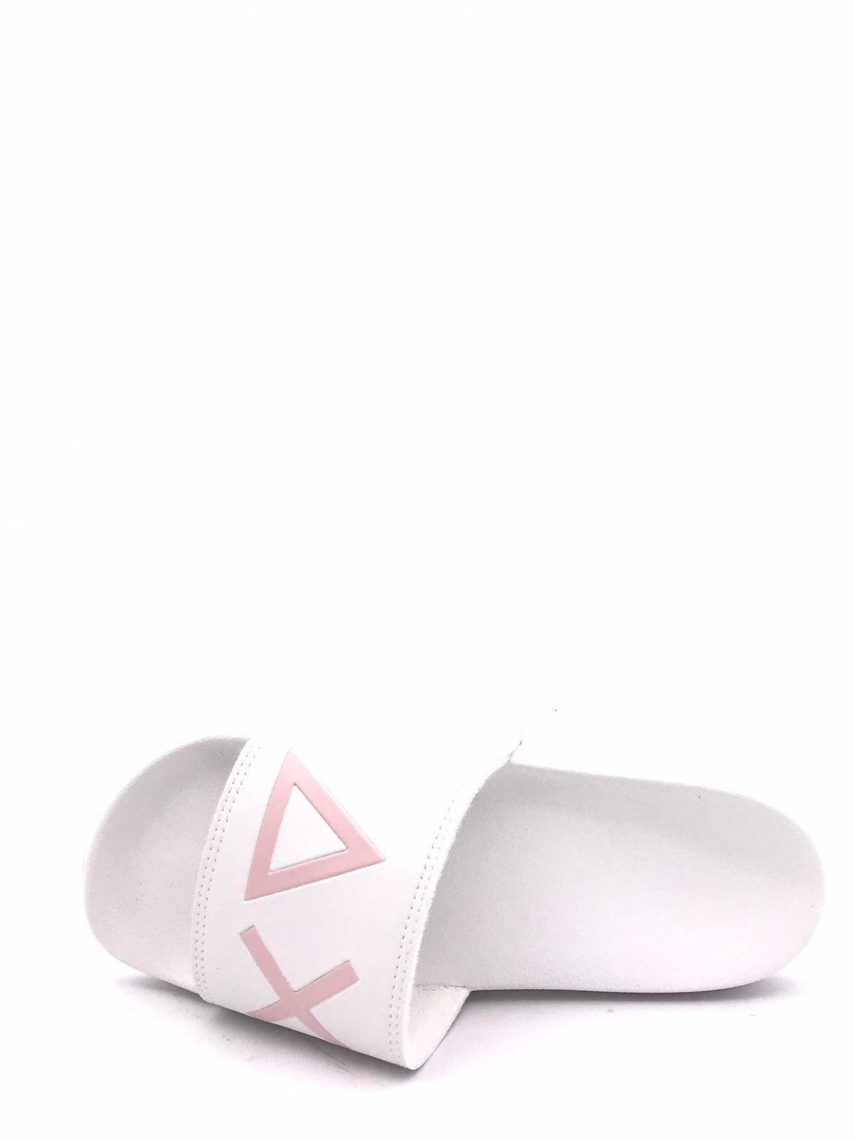 Slippers logo bianca-rosa