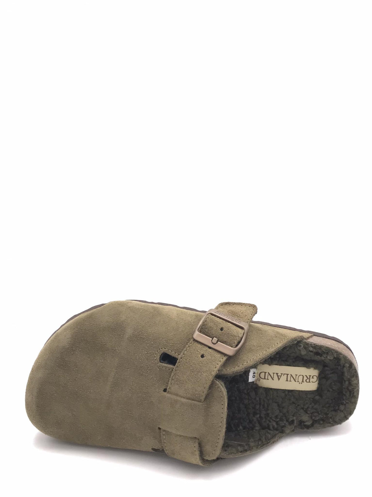 Ciabatta Bobo in camoscio oliva CB2247 OLIVA GRUNLAND 