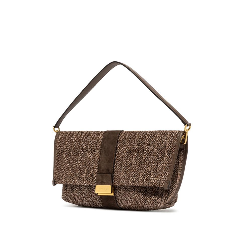 Borsa Marigold choco in raffia BS12246 PGLSPGCIOCCOLATO GIANNI CHIARINI 
