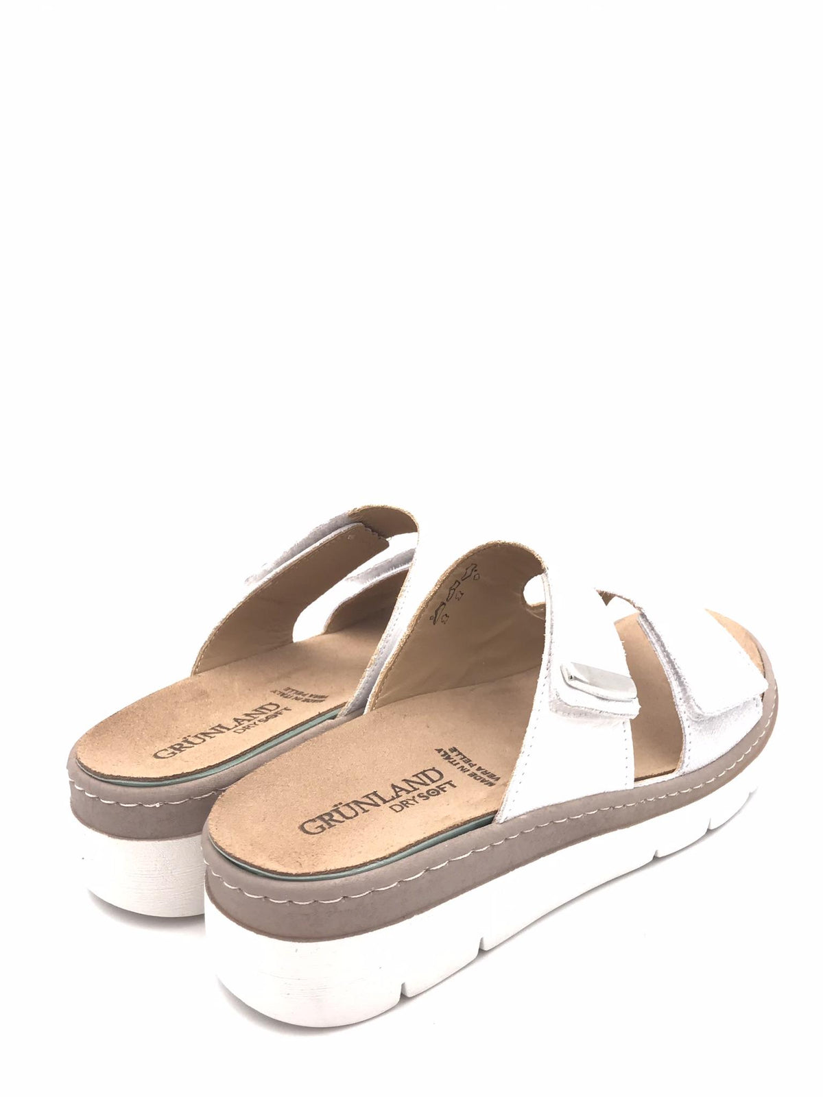 Ciabatta donna Moll in pelle bianca CE 0458 BIANCO GRUNLAND 