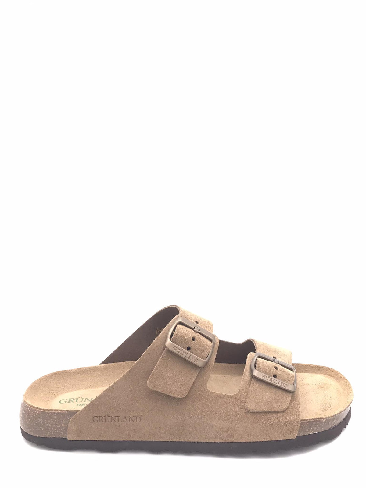 Ciabatta uomo Bobo doppia fibbia tortora CB 3500 TORTORA GRUNLAND 