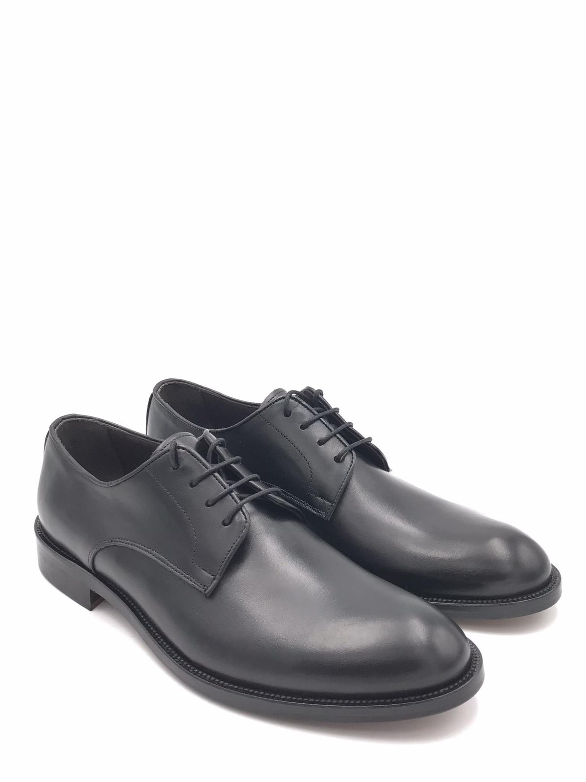 Scarpa allacciata elegante in vitello nero 1374 NERO EXTON 