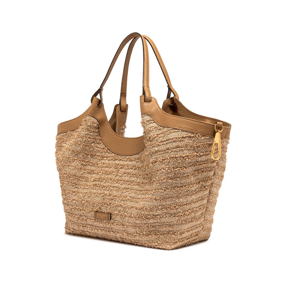 Borsa Dua paglia naturale fru fru BS11120 NATURALE GIANNI CHIARINI 
