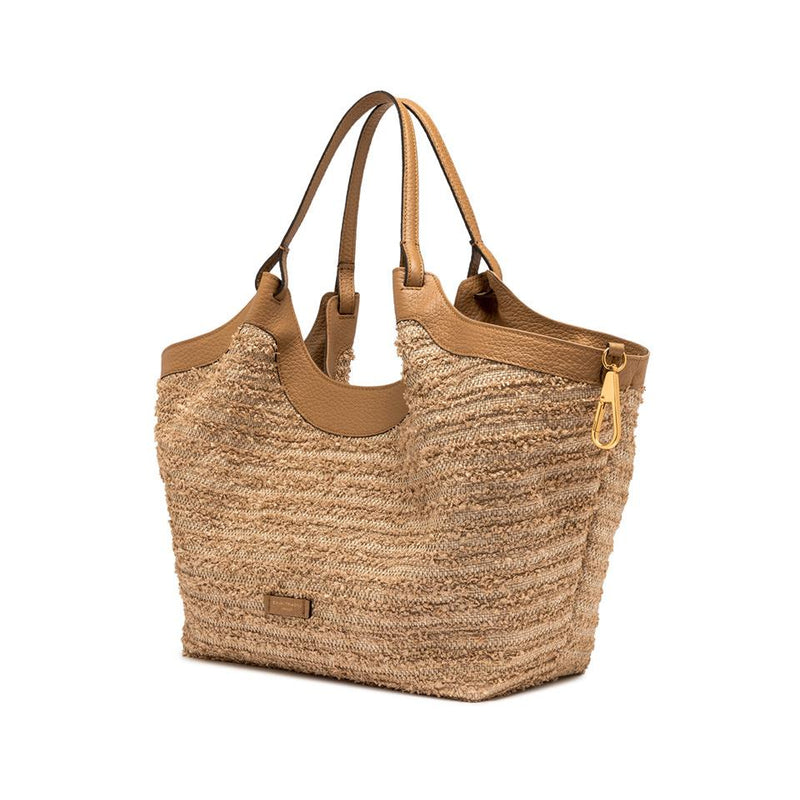 Borsa Dua paglia naturale fru fru BS11120 NATURALE GIANNI CHIARINI 