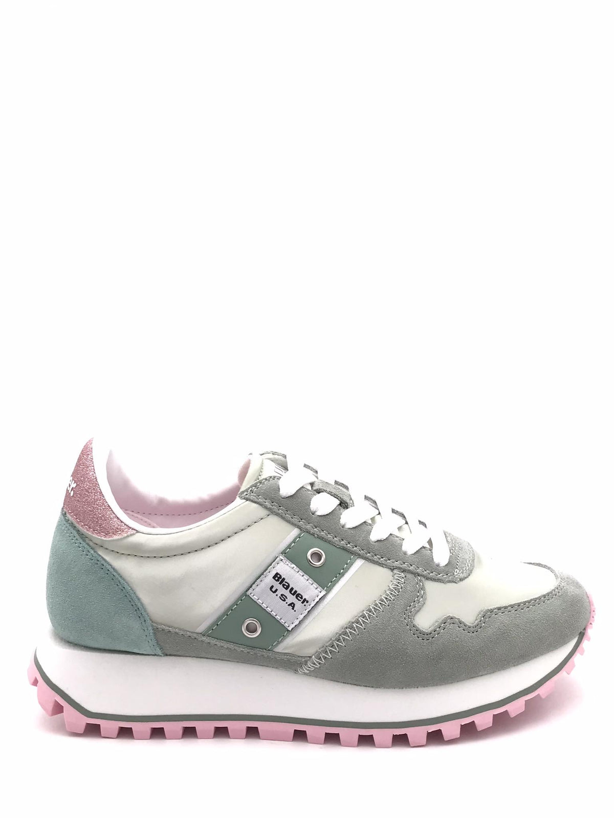 Sneakers running donna Millen verde acqua-rosa MILLEN03 ACQUA/ROSA BLAUER 