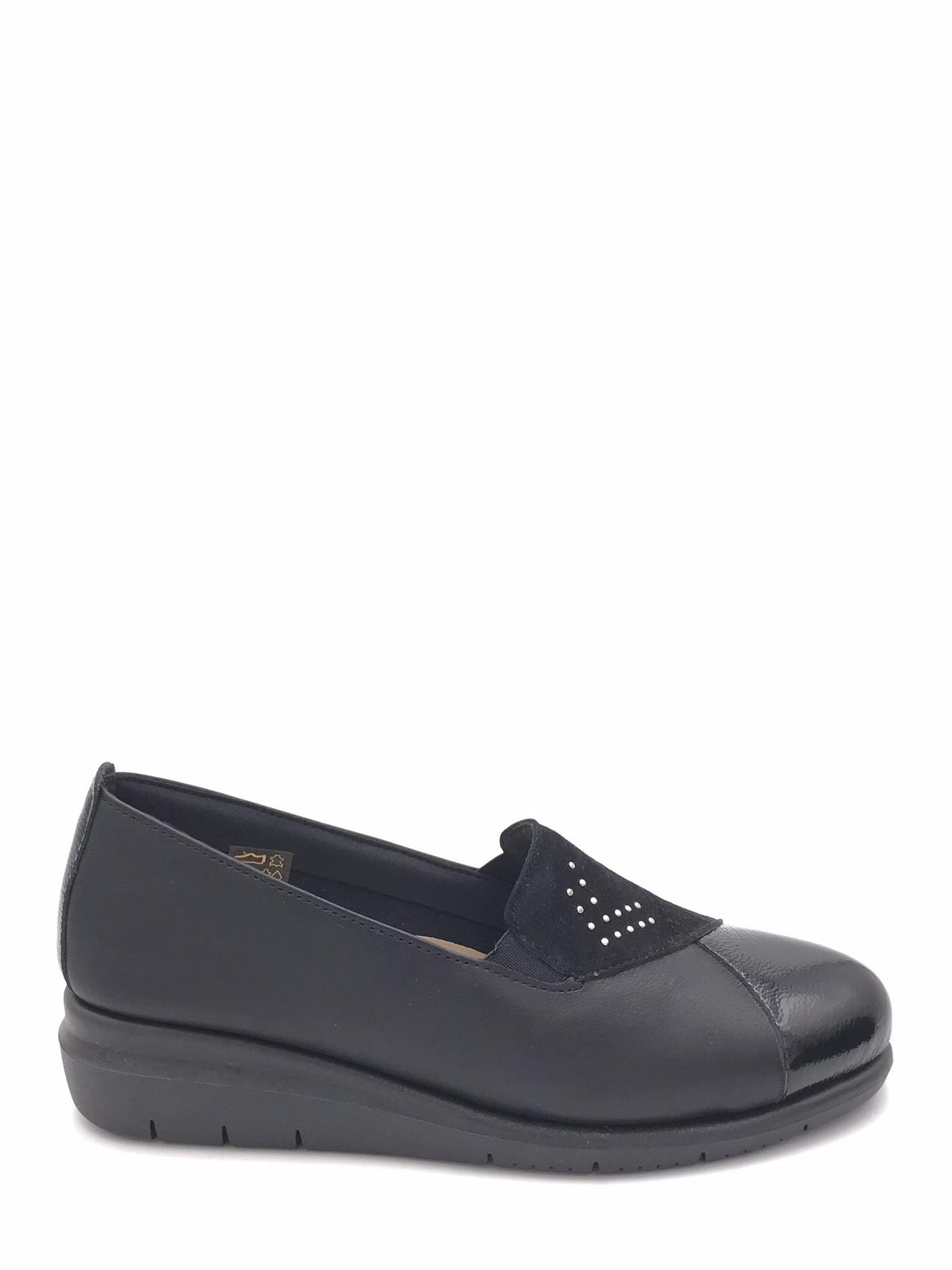 Mocassino Rysa pelle e camoscio nero SC6109 NERO GRUNLAND 