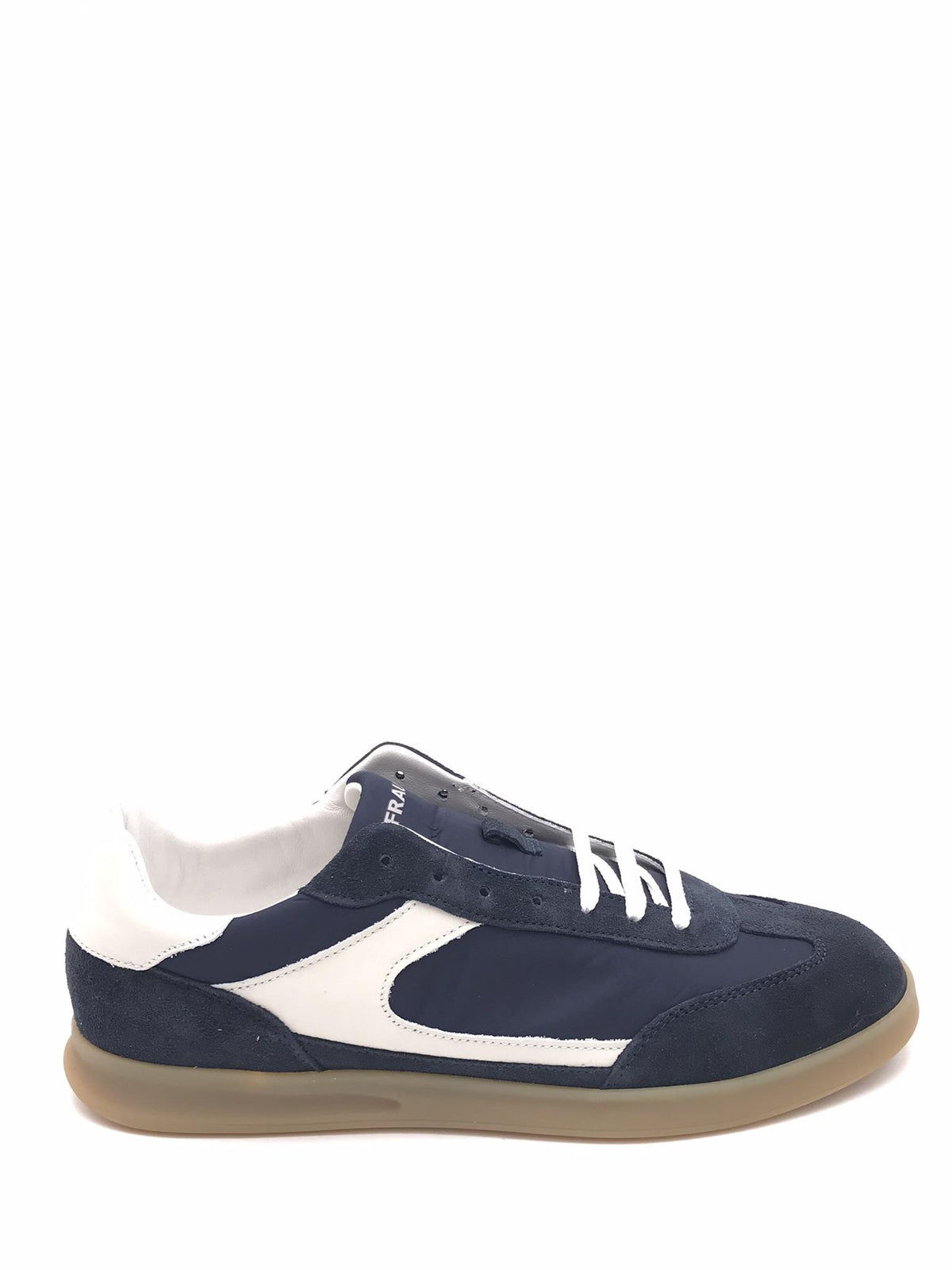 Sneakers uomo in pelle scamosciata e tessuto blu 22D1 BLU FRAU 