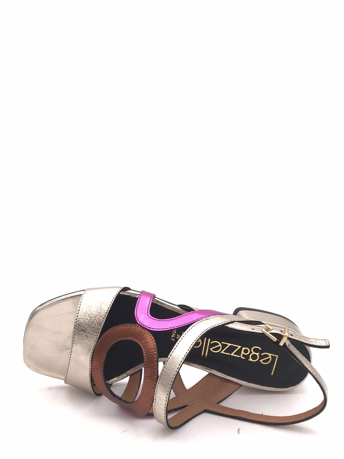 Sandalo in pelle laminata multicolor 300 MULTICOLOR LEGAZZELLE 