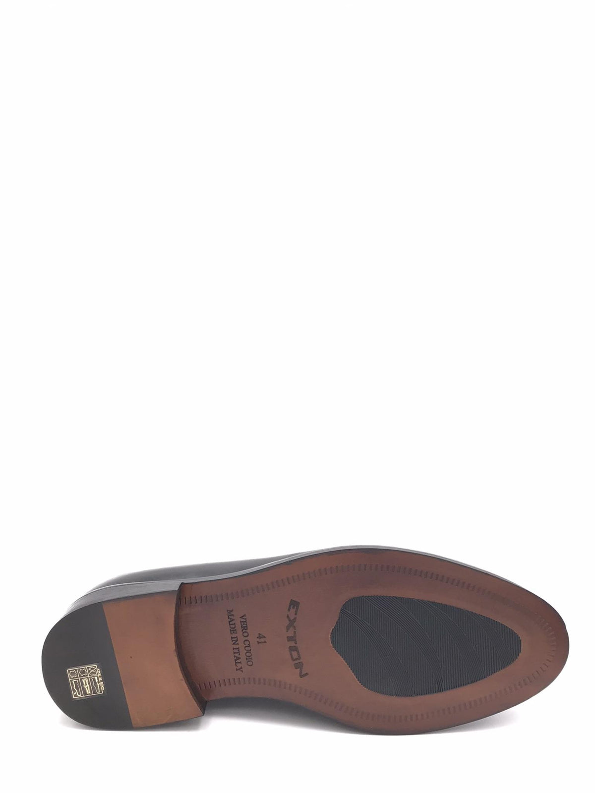 Mocassino elegante in vitello nero 1366 NERO EXTON 