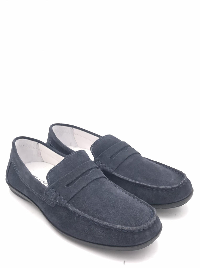 Mocassino leggero in camoscio blu 3609533 BLU IGI&CO 