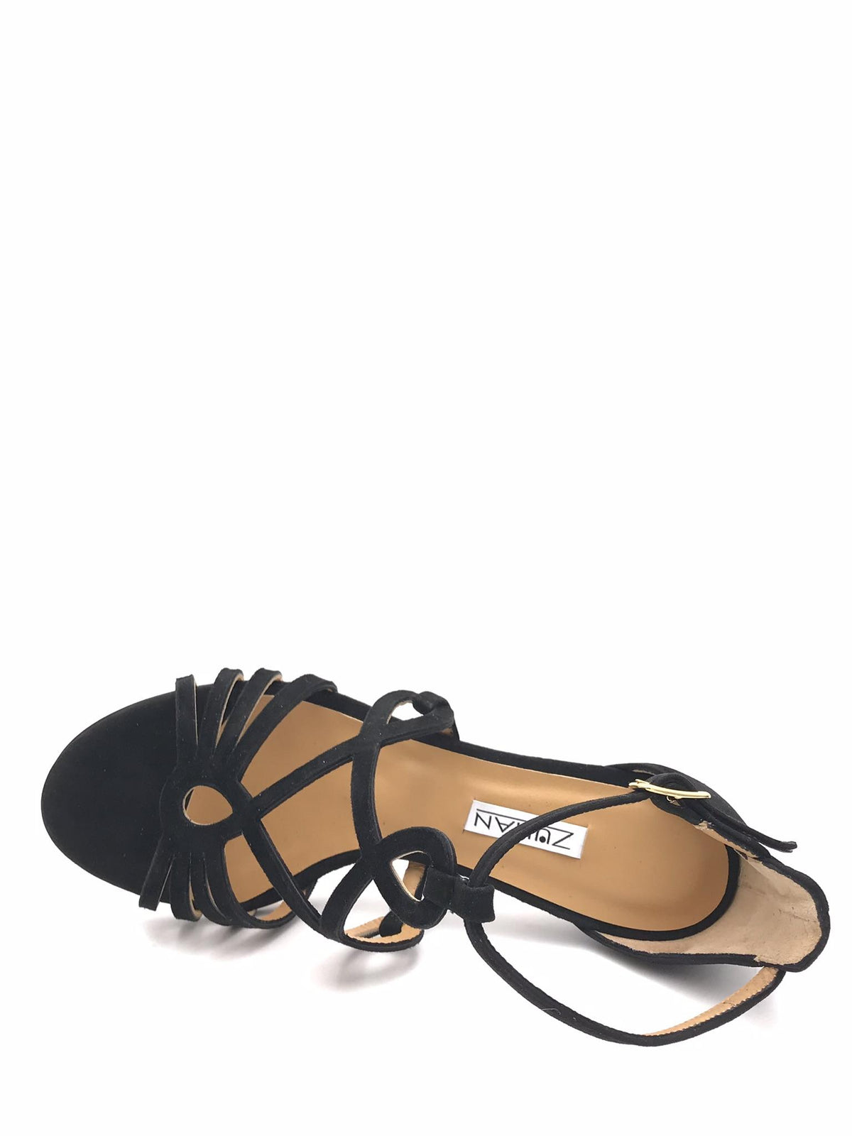 Sandalo Emma in camoscio nero