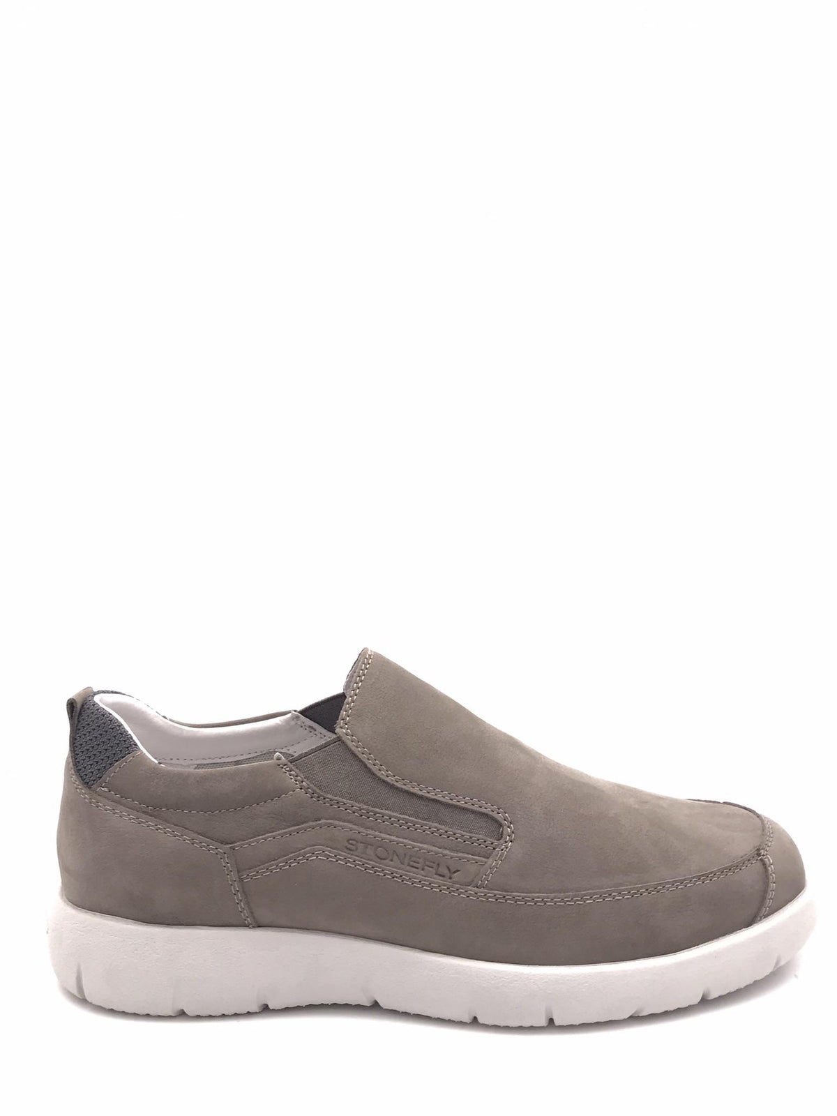 Scarpa Slip on Stream in nabuk titanium gray