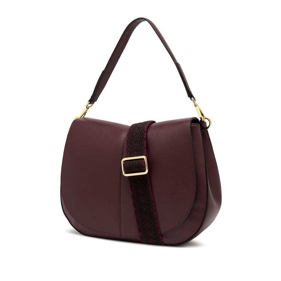Borsa Helena round large wine berry BS6037 BORDEAU GIANNI CHIARINI 