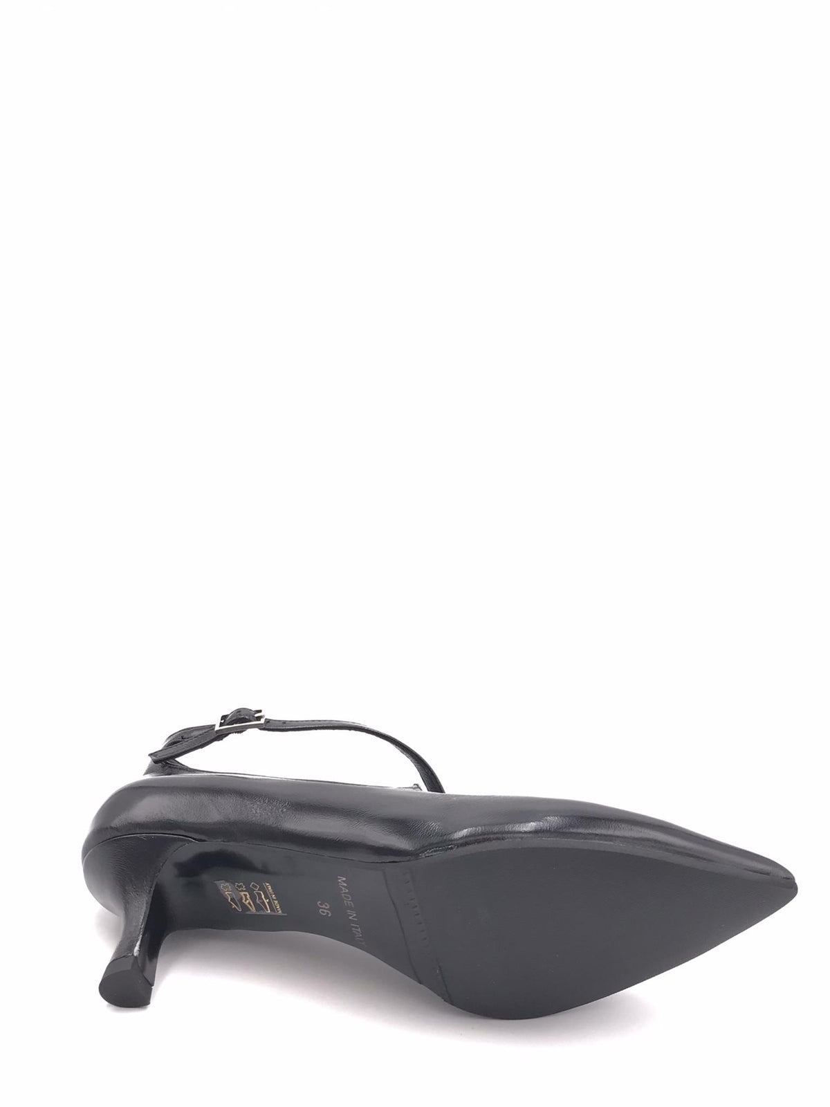 Decollete Lory cinturini incrociati in naplak nero 1166 LUXNERO ZULIAN 