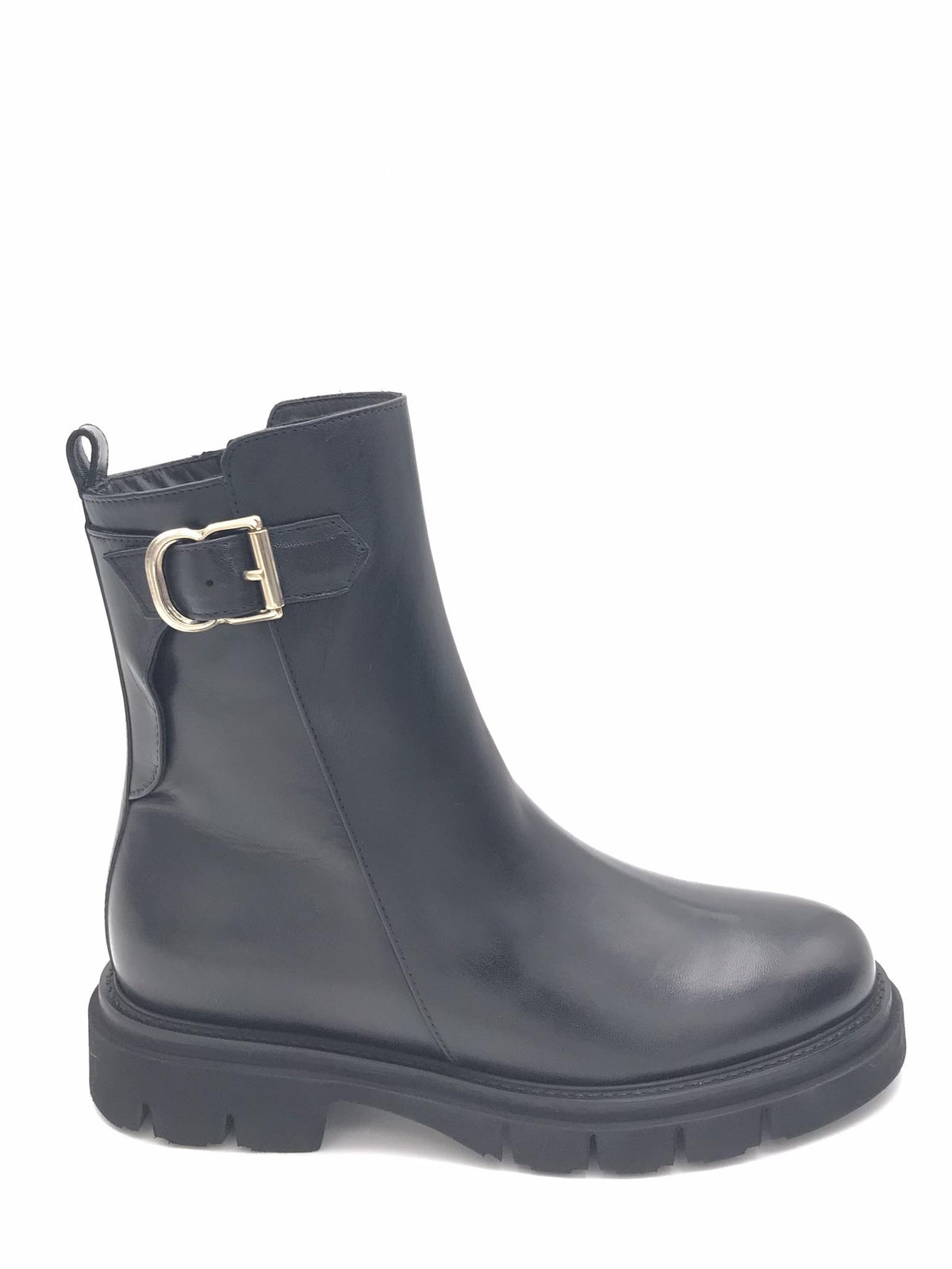 Tronchetto boot  in pelle L483T NERO LUCA GROSSI 