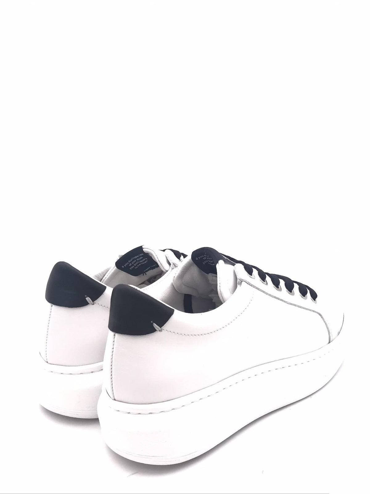 Sneakers donna basic bianco-nero 850 BIANCO/NERO CATERINA C 