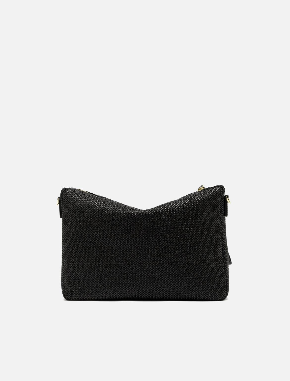 Borsa Nora pouch in raffia nero BS10225 TWIST-LSNERO GIANNI CHIARINI 