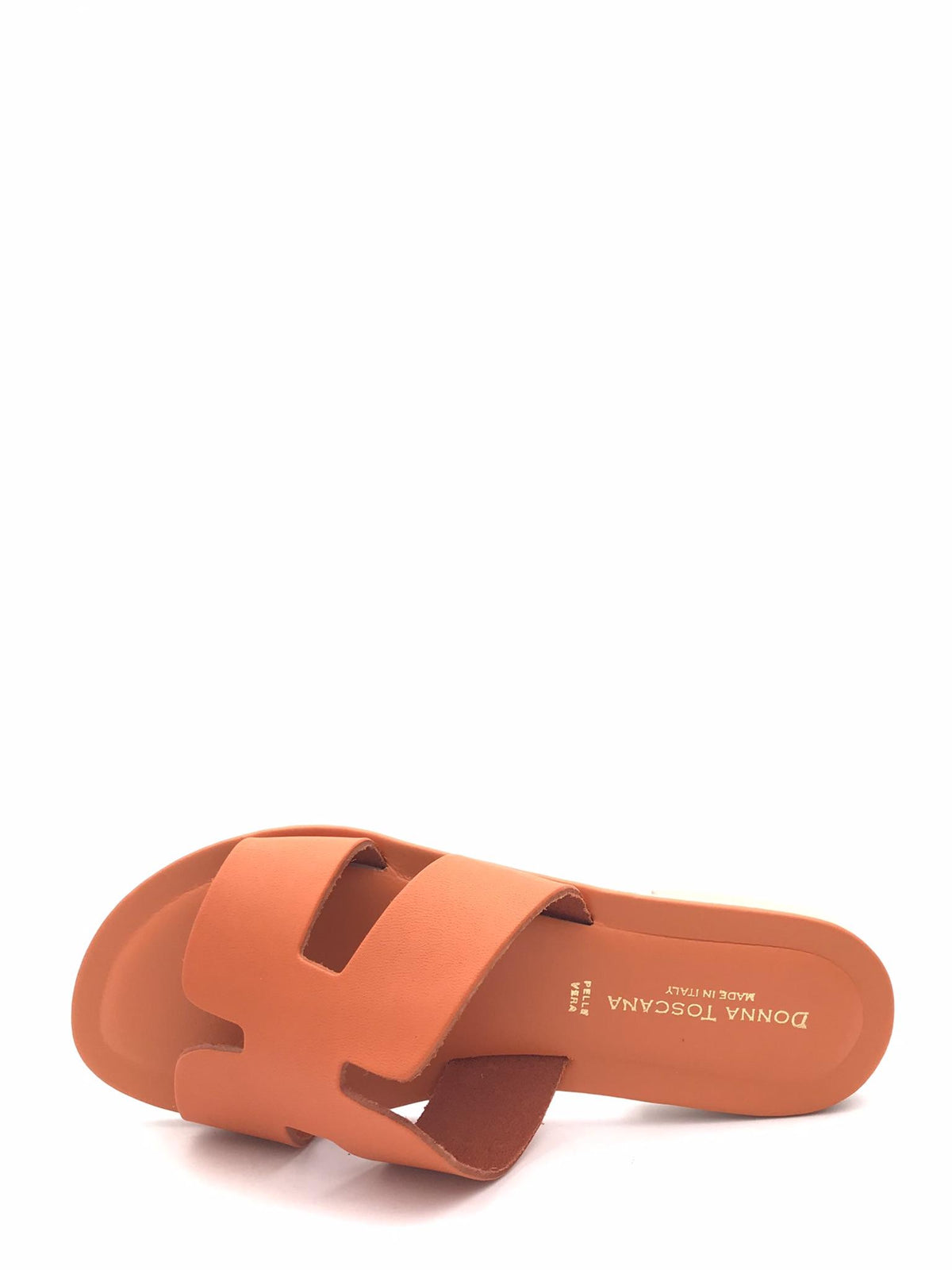Ciabatta in pelle arancione 501 ARANCIONE DONNA TOSCANA 